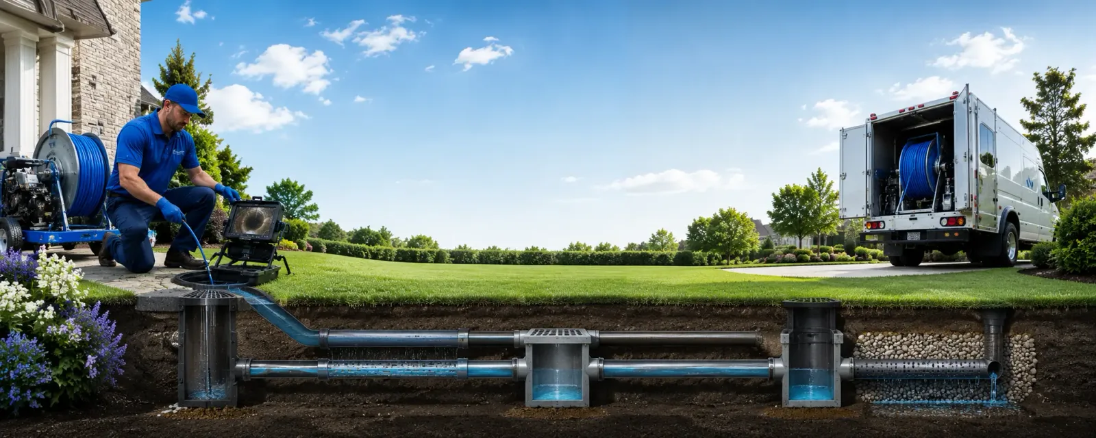 Outdoor drain cleaning information for Kingwood, TX